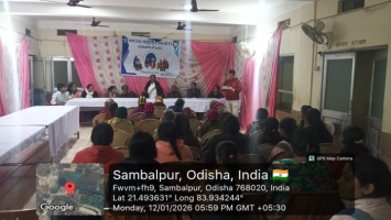 Students of the Social Service Society visited the old age home at Sambalpur on 12/01/2026