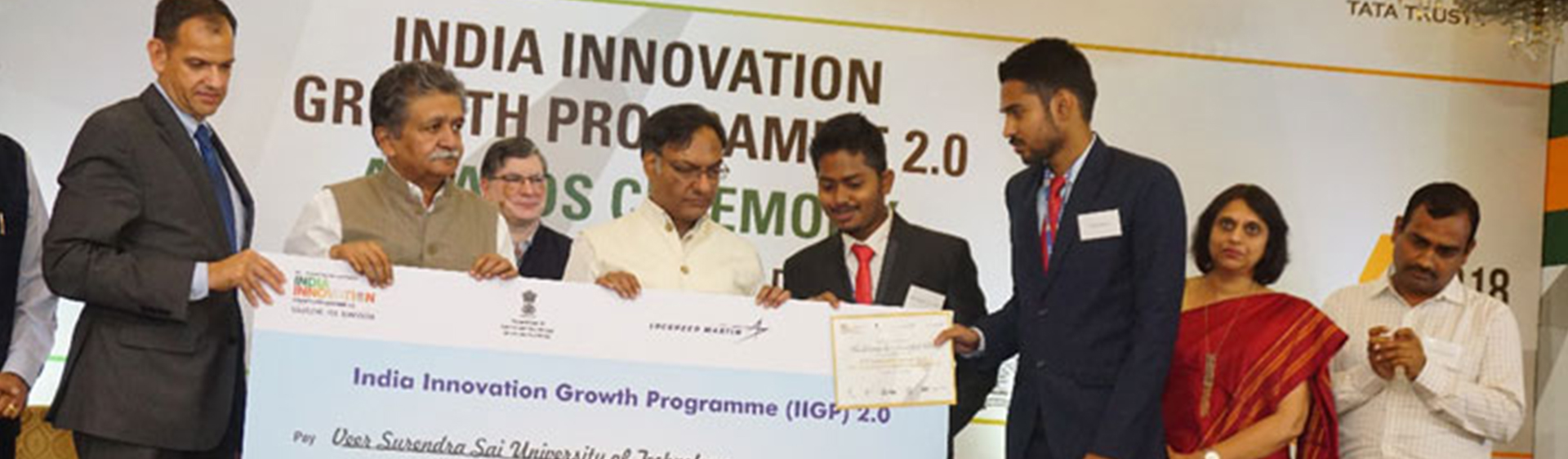 winners of University Challenge, India Innovation Growth Programme 2.0, by DST, Government of India,  2nd August 2018 in New Delhi