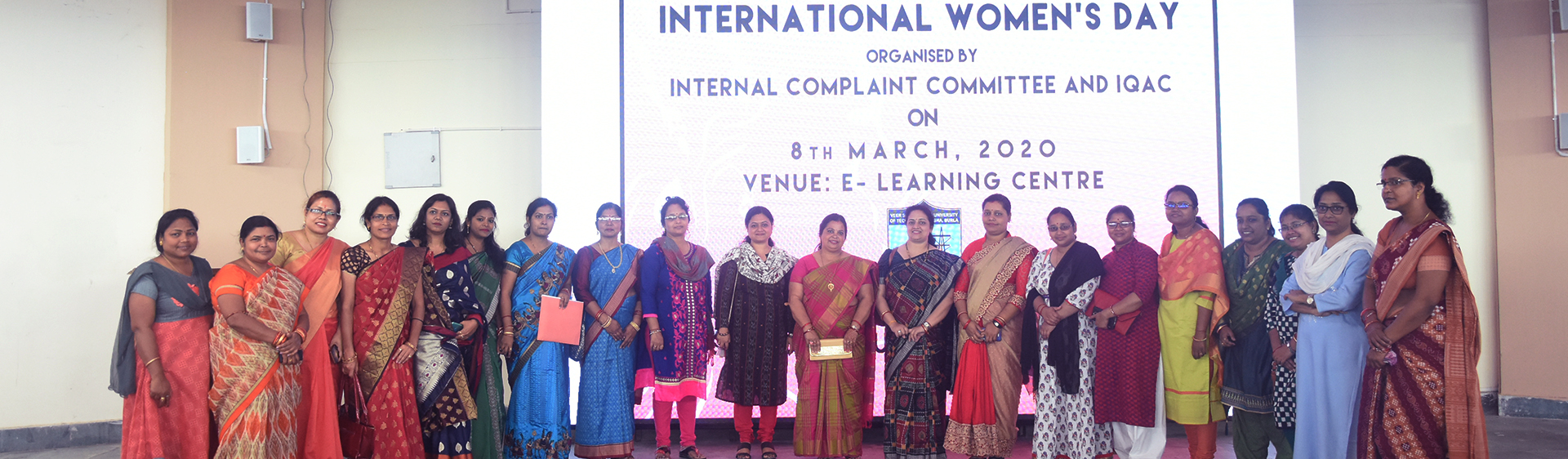 International Women's day has been celebrated at VSSUT,Burla on 8th March 2020 in presence of Vice-Chancellor in-charge Prof.P.K.Hota.,Dr. Sunanda Nayak,VIMSAR,chief guest.Mr.Amaresh Panda,additional Superintendent of Police.