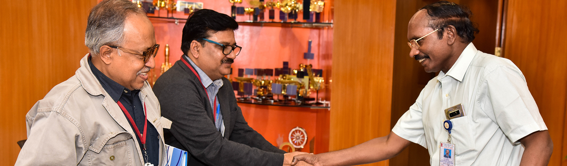 Meeting and interaction with Dr. K Sivan, chairman ISRO at ISRO Headquarters, Bangalore