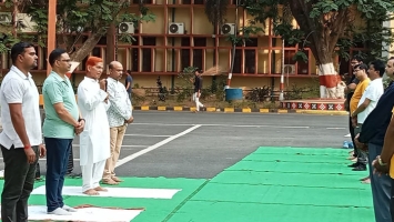 Early Morning Yoga and Pranayam Session for Faculty and Staff Members of VSSUT Burla on 03 May 2025(Saturday)