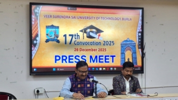 Press Meet on 25 December 2025 to brief regarding the VSSUT BURLA 17th Convocation 2025